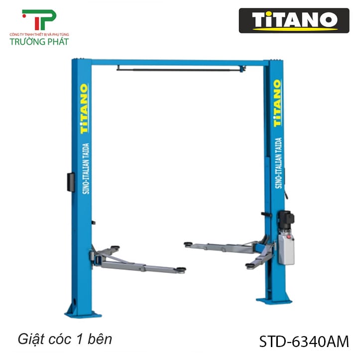 Cầu nâng 2 trụ giằng trên Titano STD-6340AM - 4 tấn