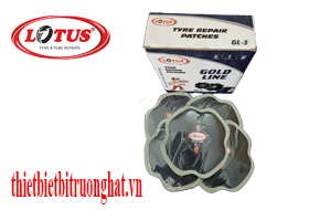 Miếng vá dùng cho lốp bố chéo Lotus Ấn Độ GL3 (lục giác 125MM) 10 miếng/hộp