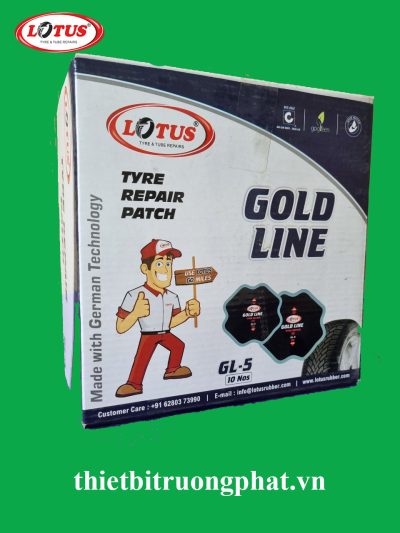 Miếng vá dùng cho lốp bố chéo Lotus Ấn Độ GL5 (lục giác 170MM) 10 miếng/hộp