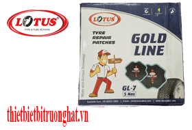 Miếng vá dùng cho lốp bố chéo Lotus Ấn Độ GL7 (lục giác 290MM) - 5 miếng/hộp