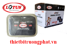 Miếng vá dùng cho lốp bố thẳng Lotus Ấn Độ ZRP10 (65x87MM) 20 miếng/hộp