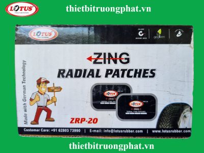 Miếng vá dùng cho lốp bố thẳng Lotus Ấn Độ ZRP20 (83x135MM) 10 miếng/hộp