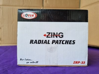 Miếng vá dùng cho lốp bố thẳng Lotus Ấn Độ ZRP33 (105x130MM) 10miếng/hộp