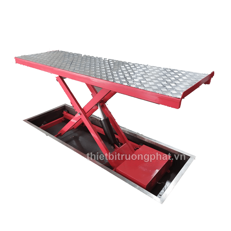 Bàn nâng xe máy thủy lực 