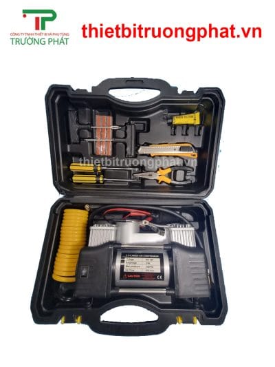 Bơm lốp dự phòng xe ô tô loại 2 xi lanh-Có phụ kiện
