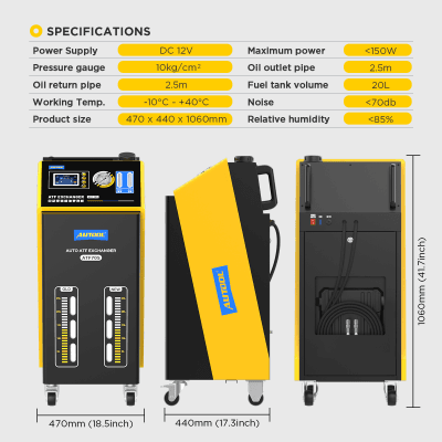 Máy thay dầu hộp số tuần hoàn AUTOOL  ATF705