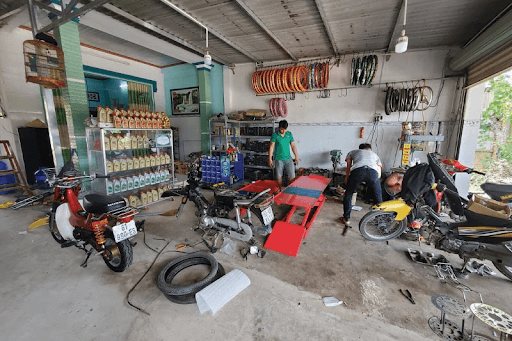 Chi phí mở cửa hàng sửa xe máy