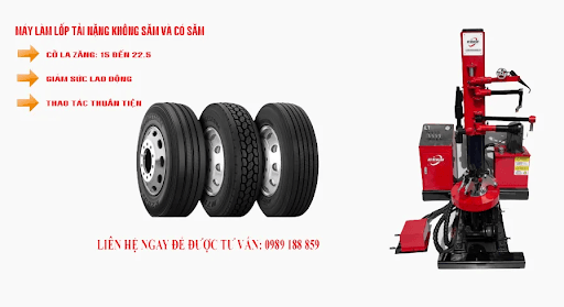 Nên mua thanh lý máy ra vào lốp cũ không